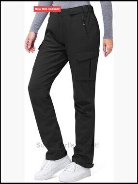 Waterproof Breathable Hiking Rain Pants with 4-Way Stretch